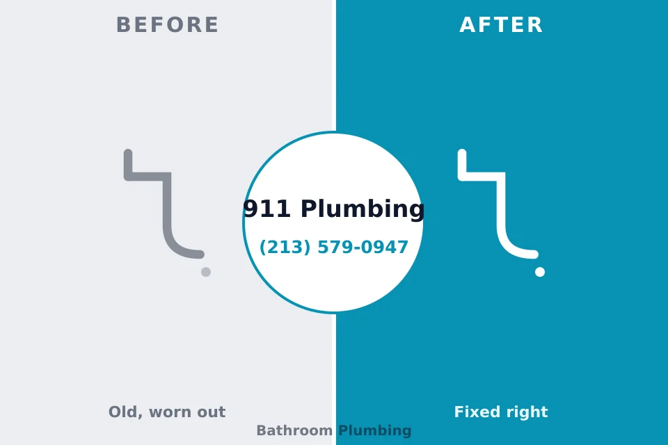 Before and after: plumbing company North Zanesville, OH